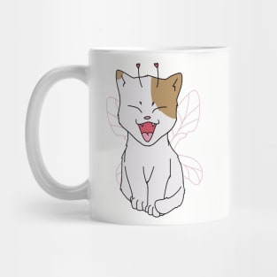 cat fairy cute kawaii cottagecore butterfly Mug